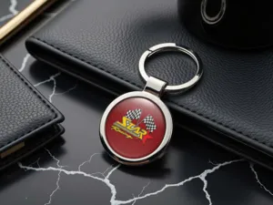 Personalized Keychains Glossy Pro Max Classy Metal